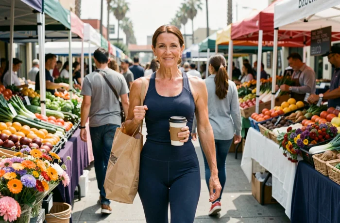 Jennifer Garner au marché fermier de Los Angeles, style de vie décontracté et naturel en Californie